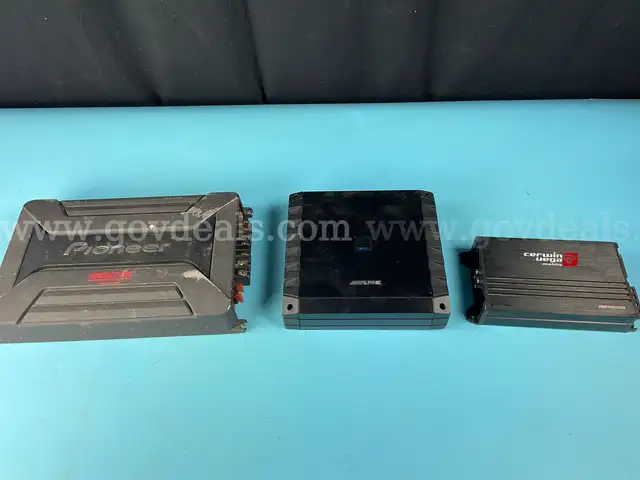 3 - Amplifiers: Pioneer, Cerwin Vega and Alpine (Untested)