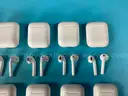 10 - Apple AirPods 1 with Lightning Charging Cases Model A1602, All Power On