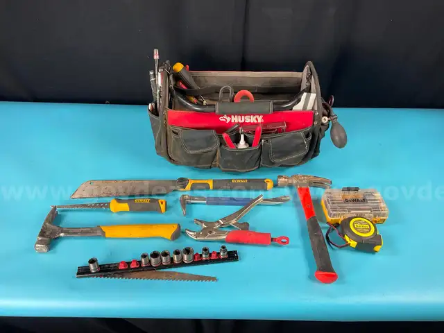 Husky Tool Bag with Misc. Hand Tools