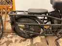 Fiido Electric Cargo Bicycle with Baby Bike Seat, CT 14", Powers On (Rear Tire Damaged)