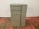 Herman Miller Meridian Vertical Tower with 4 - Drawers and 1 - Locker, Dimensions: 24" x 24" x 40" (No Keys)