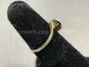 Gold Ring, Size 5 With Stone, 1.18 Grams