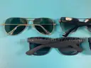 5 - Fashion Sunglasses, Labeled as 4 - Ray-Ban With 2 - Cases & Oakley