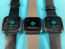 3 - Fitbit Versa 2 Fitness Trackers, Model FB507