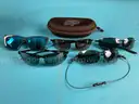 5 - Fashion Sunglasses, Labeled As Maui Jim With 1 - Case