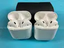 10 - Apple Airpods With Charging Cases, 1st Gen, Model 1602