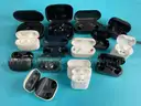 Lot of Misc Loose, Mismatched Earbuds & Empty Charging Cases