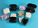Lot of Misc Loose, Mismatched Earbuds & Empty Charging Cases