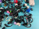 Lot of Misc Loose, Mismatched Earbuds & Empty Charging Cases
