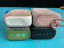 4 - Bluetooth Portable Wireless Speakers: 2 - JBL GO 3, 1 - JBL GO 4 & 1 - Gems BTSP11