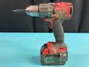 Milwaukee Cordless Hammer Drill/Driver, Model 2804-20 with 4ah Battery, Powers On