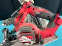 Milwaukee Cordless 7.25" Circular Saw, Model 2631-20 without Battery, Powers On