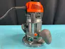 Ridgid Corded Router, Model R2911 with Accessories and Case, Powers On