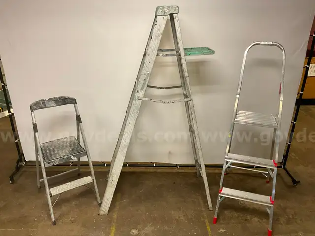 3 - Ladders: 2 - Gorilla Ladders 6' & Step Ladder and 1 - Louisville Step Ladder