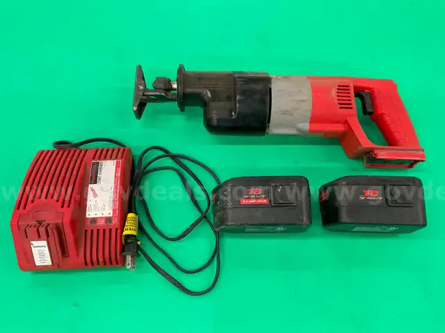 Milwaukee Cordless Sawzall, Model 6515-20 With Battery Charger & 2 - Batteries