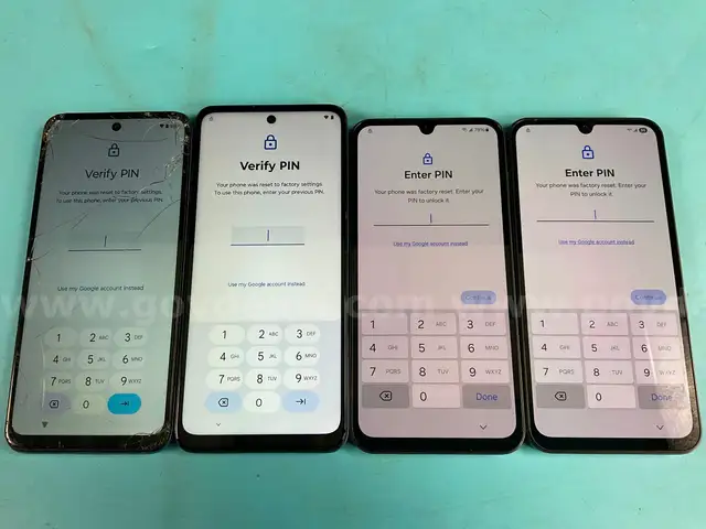 4 - Cell Phones (User Locked): 2 - Samsung & 2 - Motorola