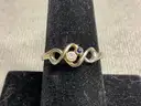 Gold Ring, Size 8 With Diamond, 2.35 Grams