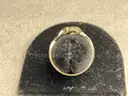 Gold Ring, Size 8 With Diamond, 2.35 Grams