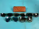 5 - Fashion Sunglasses, Labeled as Ray-Ban With 1 - Case