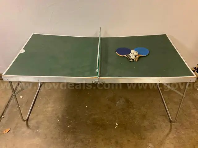 Mini-Pong Ping Pong Table With Balls & Paddles