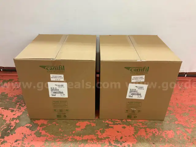 2 - Boxes of Camfil 24x24x2 Merv-A Filters