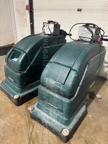 Lot of 2 Nobels 608622 Floor Scrubber w/ Chargers