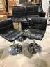 SET OF 4 SWIVEL STOOLS