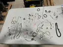 Lot of assorted jewelry. Earrings, necklaces, bracelets.... Starting Bid $1.00