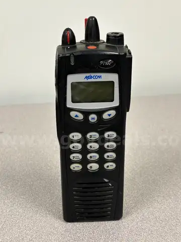 MACOM P7100IP portable two-way radio without battery