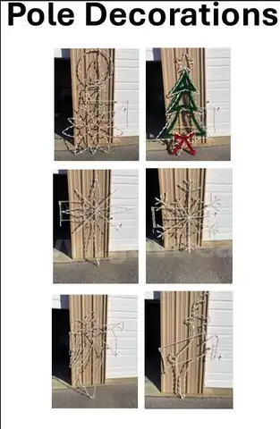 Pole Mount Christmas Decorations