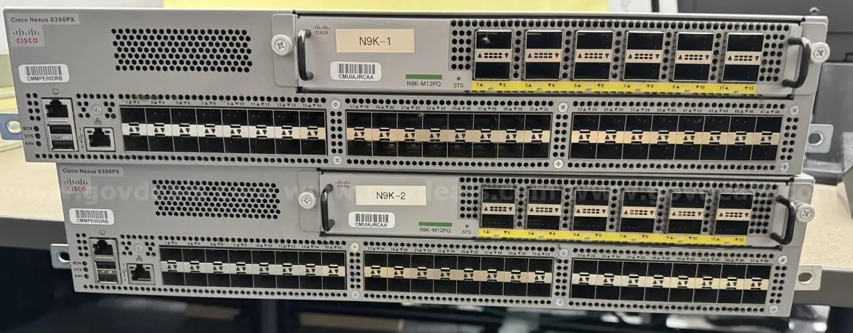 2 Cisco Nexus Switches