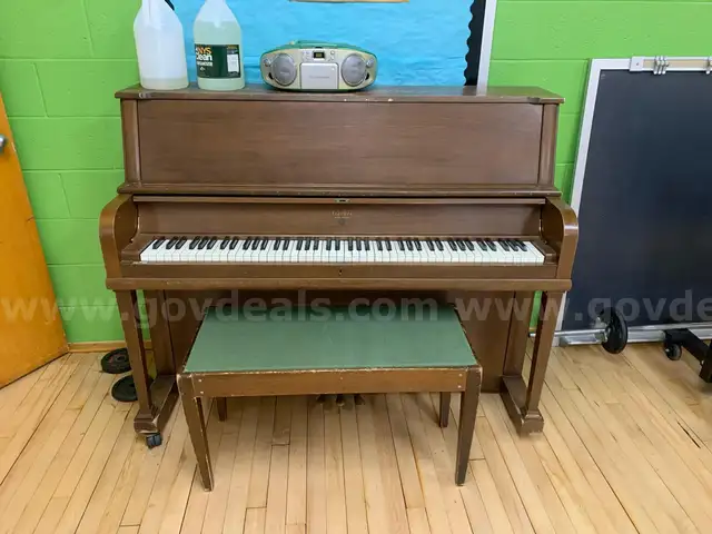 Upright Piano with Bench