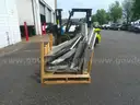 Used aluminum kennel parts from K-9 vehicle