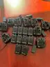 Lot of motorola pagers/ chargers, one Ht1250 radio