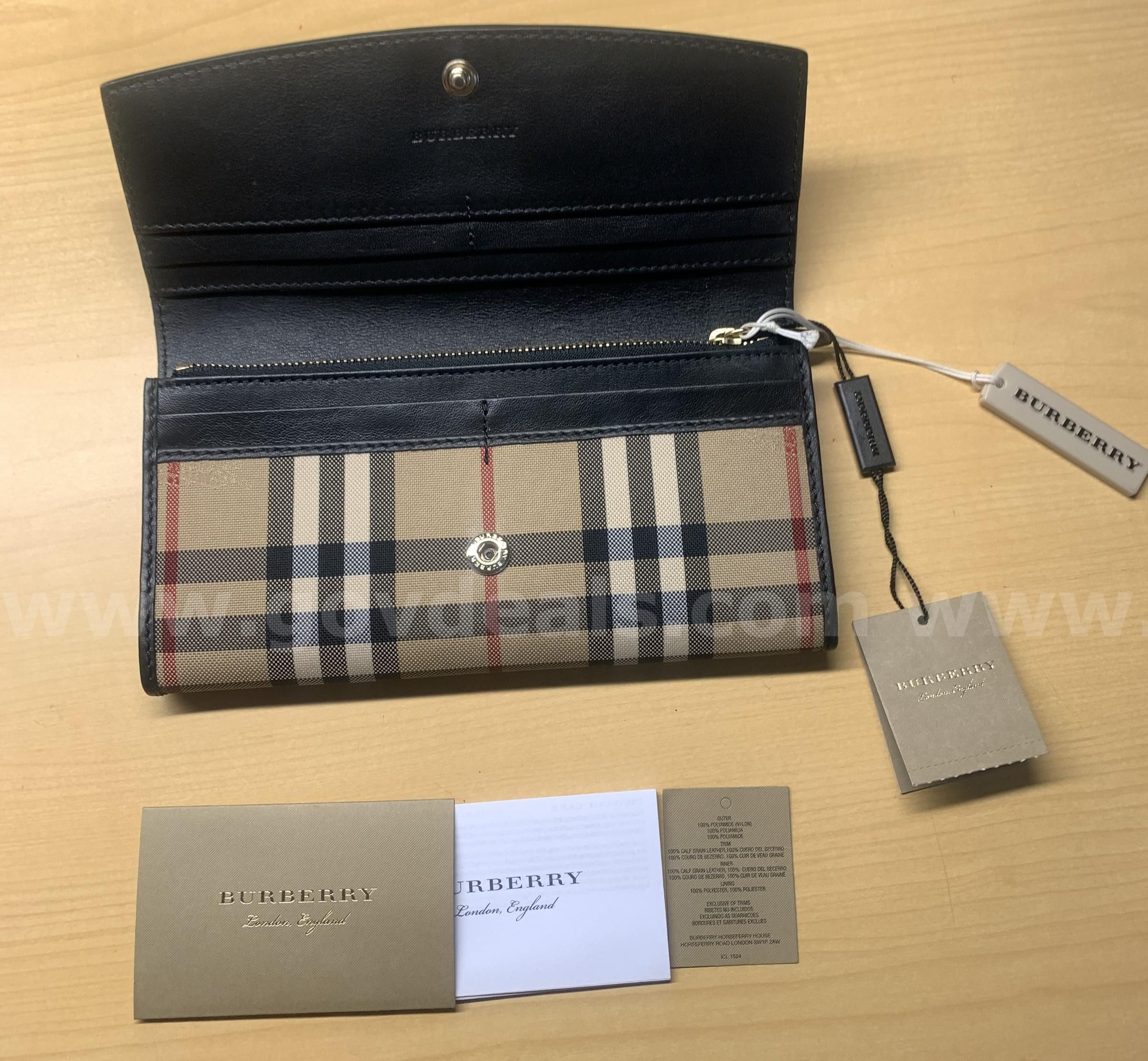 Burberry Horseferry Check Porter Wallet black AllSurplus