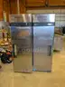 Refrigerators, drink cooler, chairs, safe, coffee maker, stainless steel tables, frozen drink machine.