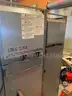 Refrigerators, drink cooler, chairs, safe, coffee maker, stainless steel tables, frozen drink machine.