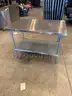Refrigerators, drink cooler, chairs, safe, coffee maker, stainless steel tables, frozen drink machine.