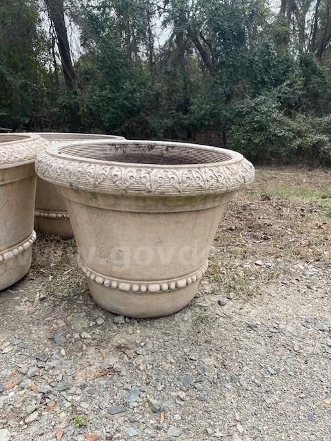 Decorative Concrete Planters Lot 2024 994 GovDeals   832 994 1 