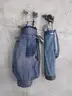 LOT of 3 GOLF BAGS w/ LEFT HANDED CLUBS