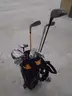 LOT of 3 GOLF BAGS w/ LEFT HANDED CLUBS