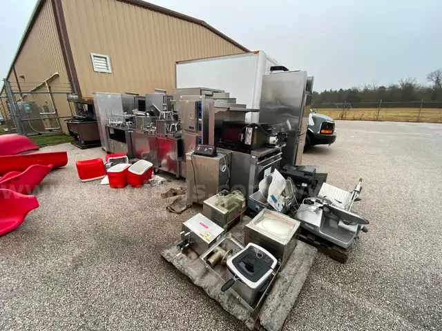 Lot of Cafeteria Stainless Steel Warmers, Ovens, Stoves, Etc.