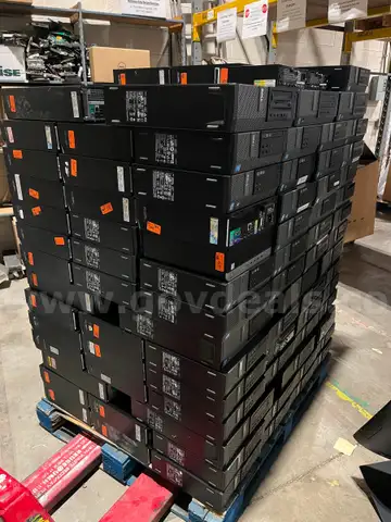 Lot of 158 Small Form Factor Dell Optiplex computers i5,i7. UNTESTED/AS IS. NO HDDS
