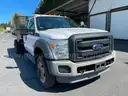 2012 Ford F-550 4x4 Diesel Roll Off Hook Lift Flatbed Dump Truck (ID #39757) (Off-Site) (25-1300) 13400