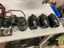 Box of Various Cameras &#x26; Jet Paks&#xA0;(ID #40682) (J01-2L) (NO UPC)