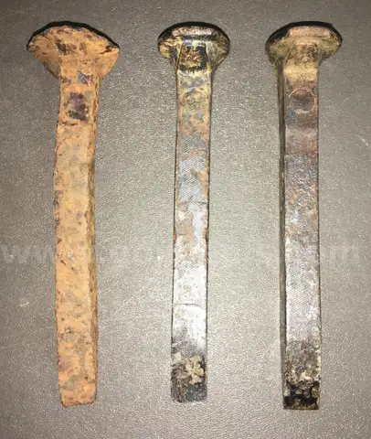 Vintage Railroad Spikes &#x2013; Lot of 3 (ID# 40814) (TSA #1) (NO UPC) (18-19)