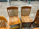 Lot of Seventeen Assorted Wood Chairs (ID #40873) (Center 1) No UPC
