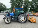 2006 New Holland TN95DA Tractor 4WD w/ 60in Side and Rear Flail Mowers (ID# 40910) (GVL) (25-0484)+ 405