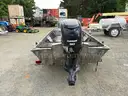 1984 Calkins Boat Trailer w/ 1985 16ft Polar Kraft Jon Boat &#x26; 2013 Evinrude 90hp Motor (ID# 41113) (GVL) (25-1563)+ 4772