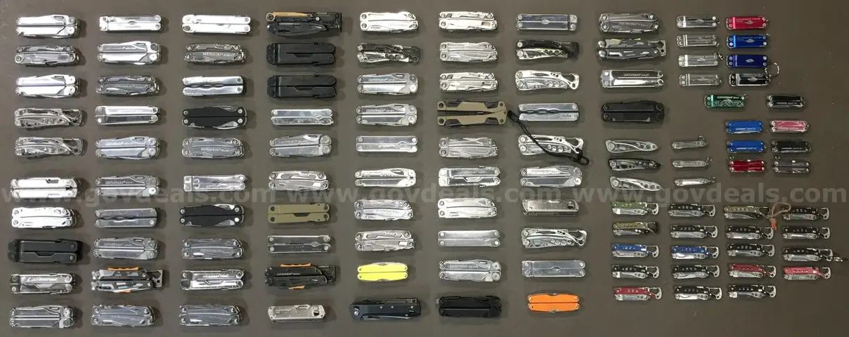 Leatherman Multi-Tool &#x26; Knife Lot ~115 Units (ID# 41177) (TSA #2) (NO UPC) (20-32)
